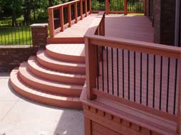 round deck steps 