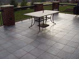 brick porches with tile floor 
