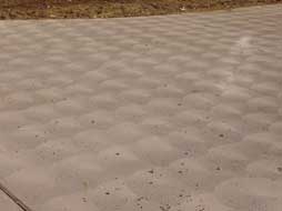 brick porches with swirl pattern on cement  style=